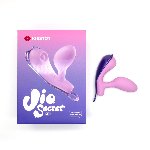 Смарт-віброяйце зі стимуляцією клітора KISSTOY Viosecret Pro, реагує на стискання, пояс для кріплення - мініатюра 6