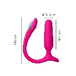 Анальна смарт-вібропробка Lovense Lush Anal, дуже потужна, LED-підсвічування - мініатюра 4