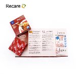 Презервативи Recare Cola Dotted&Ribbed Condoms 3 шт, з пухирцями та ребрами, аромат: Кола - мініатюра 3