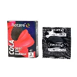Презервативи Holographic Recare Cola Dotted&Ribbed Condoms 3 шт, з пухирцями і ребрами, аромат: Кола - мініатюра 1