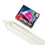 Презервативи Holographic Recare Ice Cream Big Dotted Condoms 3 шт, з пухирцями, аромат: морозиво - мініатюра 4