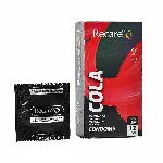 Презервативи Holographic Recare Cola Dotted&Ribbed Condoms 12шт, з пухирцями і ребрами, аромат: Кола - мініатюра 1