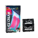 Презервативи Holographic Recare Ice Cream Big Dotted Condoms 12 шт, з пухирцями, аромат: морозиво - мініатюра 1