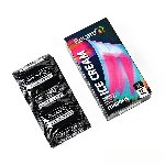 Презервативи Holographic Recare Ice Cream Big Dotted Condoms 12 шт, з пухирцями, аромат: морозиво - мініатюра 2