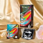 Презервативи Holographic Recare Fruit Flavour Condoms 12 шт, аромати: м'ята, банан, полуниця - мініатюра 6