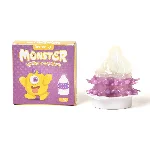 Насадка на член Recare Yellow Monster Spike Condom (презерватив з рядами пухирців та шипів) - мініатюра 1