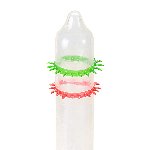 Насадка на член Recare Spike Condom Green (презерватив з рядами шипів) - мініатюра 2