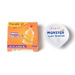 Насадка на член Recare Spike Condom Yellow (презерватив з вусиками та спіраллю шипів) - мініатюра 4