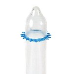 Насадка на член Recare Spike Condom Blue (презерватив з шипами) - мініатюра 2