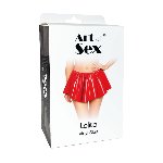 Лакована сексуальна спідниця Art of Sex - Lolita, колір червоний, L-2XL - мініатюра 3