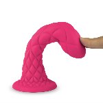 Фалоімітатор SilexD Fantasy Liquid Silicone Dreamy 7in Pink - мініатюра 3