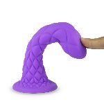 Фалоімітатор SilexD Fantasy Liquid Silicone Dreamy 7in Purple - мініатюра 3