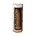 Фалоімітатор SilexD Henry Caramel (MODEL 2 size 7.5in), двошаровий, силікон + Silexpan, діаметр 4,8 см - мініатюра 6