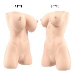 Мастурбатор-торс Naked Factory JESSICA A TYPE, великі груди, дуже реалістичний, наскрізний - мініатюра 7
