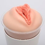 Мастурбатор-вагіна Naked Factory Cup Sleeve V–4, наскрізний - мініатюра 5