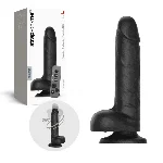 Фалоімітатор з вібрацією та ротацією Strap-On-Me Rotating & Vibrating Realistic Dildo – L – Black - мініатюра 1