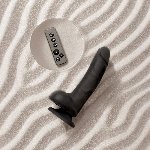 Фалоімітатор з вібрацією та ротацією Strap-On-Me Rotating & Vibrating Realistic Dildo – L – Black - мініатюра 5