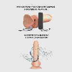 Фалоімітатор з вібрацією та ротацією Strap-On-Me Rotating & Vibrating Realistic Dildo – L – Vanilla - мініатюра 3