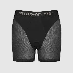 Шорти з фіксацією дилдо Strap-On-Me Harness Lingerie Halo – L – Black, велосипедки - мініатюра 1