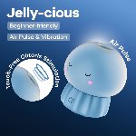 Вакуумний кліторальний стимулятор Satisfyer Jelly-cious Blue - мініатюра 6