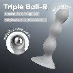 Анальний стимулятор-намистини Satisfyer Triple Ball-R Grey - мініатюра 7