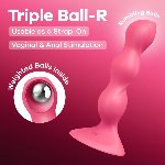 Анальний стимулятор-намистини Satisfyer Triple Ball-R Red - мініатюра 7