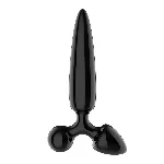 Тристоронній скляний дилдо Satisfyer Triple Crystal 1 Black - мініатюра 1