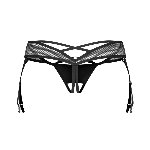 Трусики Obsessive Dominna crotchless thong 2XL/3XL - мініатюра 4