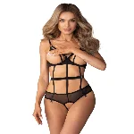 Боді Obsessive Euridia crotchless teddy XL/2XL - мініатюра 1