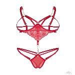 Боді Obsessive Matildea crotchless teddy L/XL - мініатюра 2