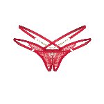 Трусики Obsessive Matildea crotchless thong 2XL/3XL - мініатюра 2