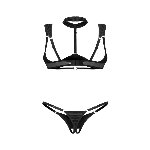 Комплект Obsessive Roccele 2-pcs crotchless set 2XL/3XL - мініатюра 3