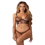 Комплект Obsessive Soranna top & crotchless thong S/M - мініатюра 1