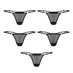 Набір трусиків Obsessive Violami 5-pack thong L/XL - мініатюра 1