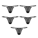Набір трусиків Obsessive Violami 5-pack thong L/XL - мініатюра 2