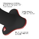 Фалоімітатор Fun Factory AMOR Black, довжина 14,6 см, діаметр 3,7 см, вигнутий - мініатюра 4