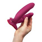 Подвійний фалоімітатор Fun Factory RYDE Wine Red, гнучкі стовбури, присоска - мініатюра 4