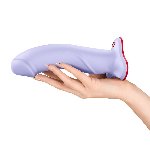 Фалоімітатор Fun Factory THE BOSS STUB Purple, реалістична текстура, довжина 17,9 см, діаметр 4,1см - мініатюра 4
