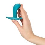 Анальна пробка Fun Factory BOOTIE S Aquamarine, діаметр 2,8 см, тонкий обмежувач - мініатюра 2