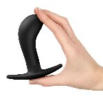Анальна пробка Fun Factory BOOTIE L Black, діаметр 3,8 см, тонкий обмежувач - мініатюра 5