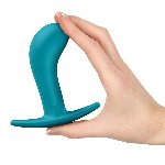 Анальна пробка Fun Factory BOOTIE L Aquamarine, діаметр 3,8 см, тонкий обмежувач - мініатюра 5