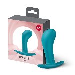 Анальна пробка Fun Factory BOOTIE L Aquamarine, діаметр 3,8 см, тонкий обмежувач - мініатюра 6