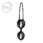 Вагінальні кульки Fun Factory SMARTBALLS DUO Black, 2 шт, діаметр 3,2 та 3,6 см - мініатюра 2