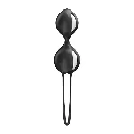 Вагінальні кульки Fun Factory SMARTBALLS DUO Black, 2 шт, діаметр 3,2 та 3,6 см - мініатюра 1
