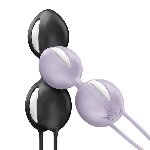 Вагінальні кульки Fun Factory SMARTBALLS DUO Black, 2 шт, діаметр 3,2 та 3,6 см - мініатюра 9