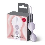 Вагінальні кульки Fun Factory SMARTBALLS DUO Purple, 2 шт, діаметр 3,2 та 3,6 см - мініатюра 7