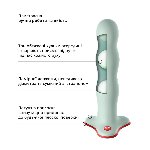 Фалоімітатор Fun Factory BOUNCER Light Green, кульки всередині, ефект вібрації, діаметр 3,9 см - мініатюра 8