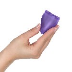 Менструальна чаша Fun Factory FUN CUP SIZE B Black Currant, багаторазова, діаметр 4,3 см, об’єм 30 мл - мініатюра 4