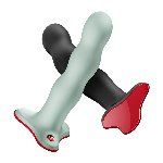Фалоімітатор Fun Factory BOUNCER Black, кульки всередині, ефект вібрації, діаметр 3,9 см - мініатюра 6