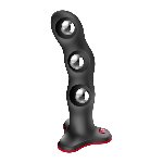 Фалоімітатор Fun Factory BOUNCER Black, кульки всередині, ефект вібрації, діаметр 3,9 см - мініатюра 4